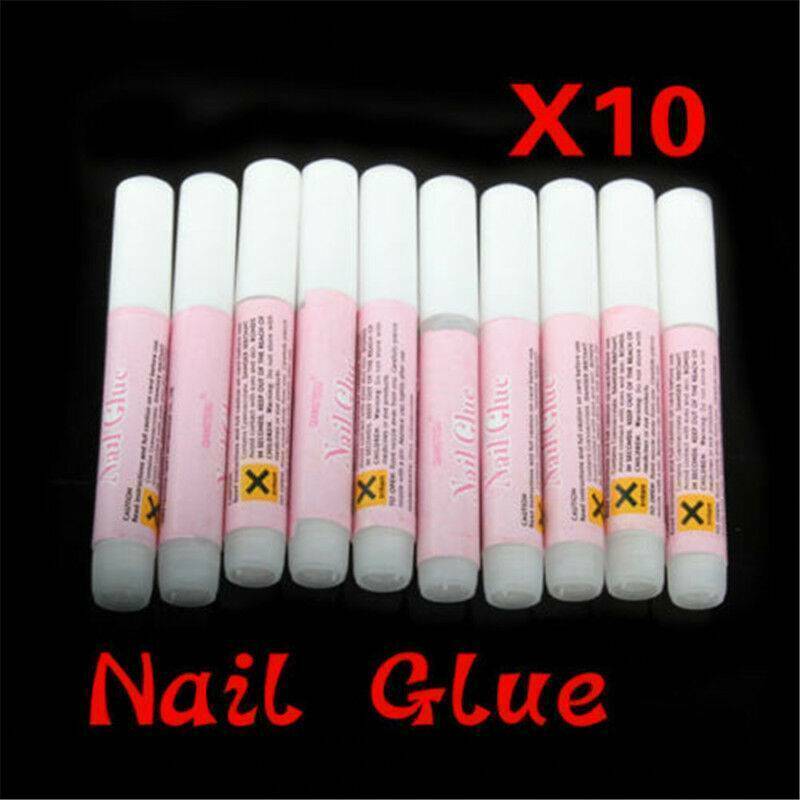 10PCS Nail Tip Glue Super Bond For Acrylic Nails Strong Adhesive Manicure Tools Unbranded Does not apply - фотография #3