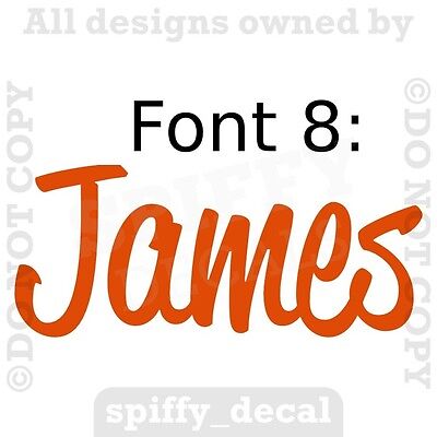 Personalized Custom Single Name Vinyl Wall Decal Sticker Decor Nursery Bedroom Spiffy Decals Does not apply - фотография #11