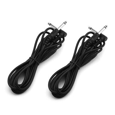 4 Pack 10FT 1/4" 5MM Electric Guitar Bass Cable INSTRUMENT AMP Cord RIGHT ANGLE Unbranded Does Not Apply - фотография #6