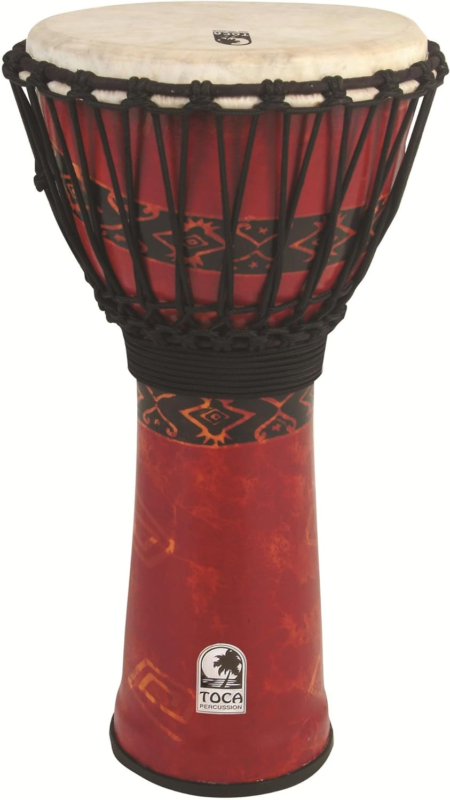 SFDJ-9RP Freestyle Rope Tuned 9-Inch Djembe - Bali Red Finish Does not apply