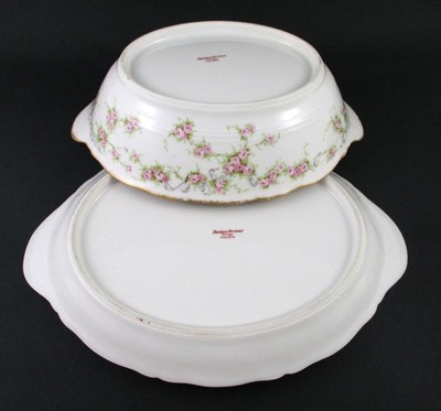 Matching Veg. BOWL & PLATTER - Double GOLD - HAVILAND Schleiger #340 Pink Roses THEODORE HAVILAND Does not apply - фотография #12