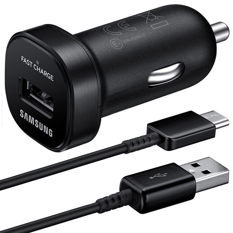 Original Samsung Galaxy Note9 S8 S9 S10 Plus Fast Car Charger +4FT Type-C Cable Samsung EP-LN930CBEGUS