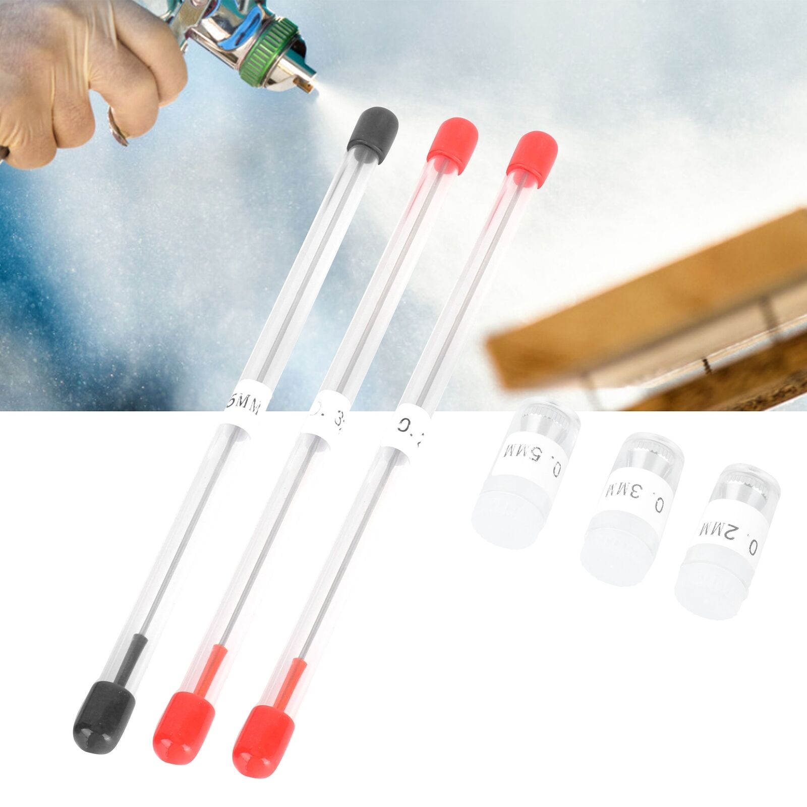 GO Airbrush Nozzle Needle Nozzle Cap Kit High‑quality Airbrush Needle Replacemen Unbranded Does not apply