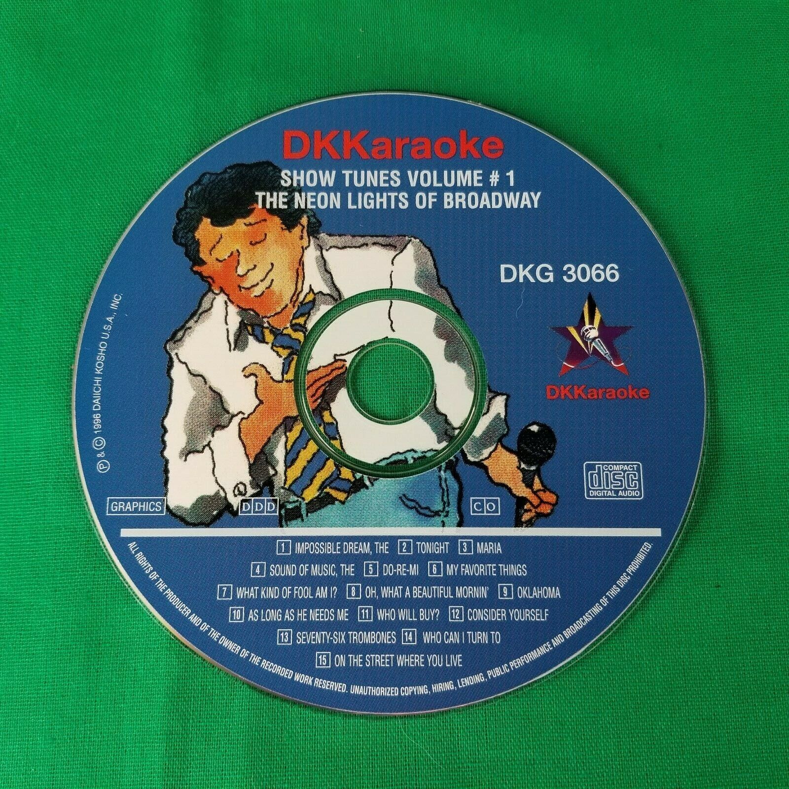 Lot of 2 DKKaraoke Show Tunes Volume 1 & 2 - 3066, 3067 - Pre-owned DK Karaoke - фотография #2
