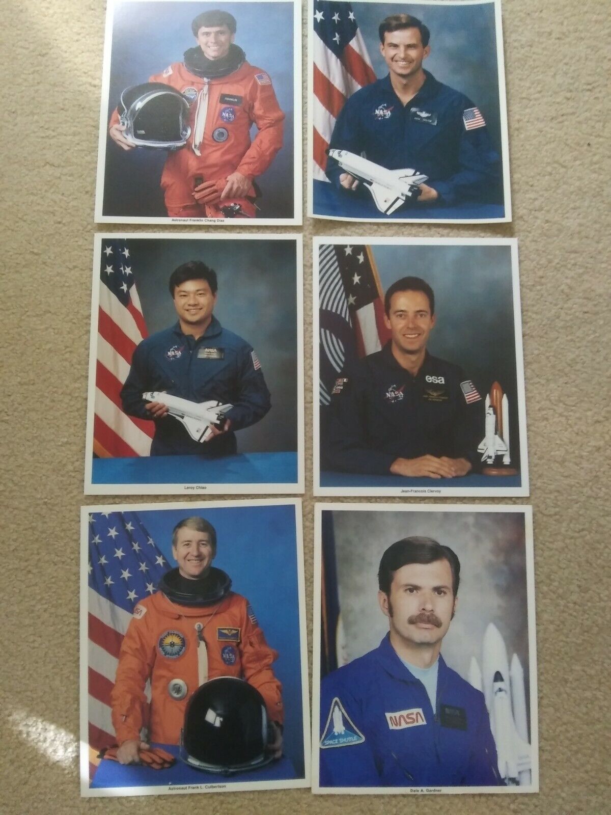 NASA 8X10 PHOTOS OF ASTRONAUTS CHANG-DIAZ, CHILTON, CHIAO, CLERVOY, CULBERTSON,  Без бренда