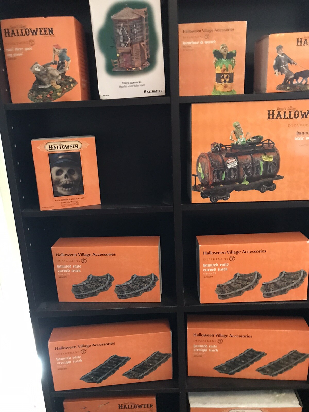 Dept 56 Halloween Haunted Rails ENTIRE COLLECTION! 38 Pc Lot MINT Department 56 - фотография #5