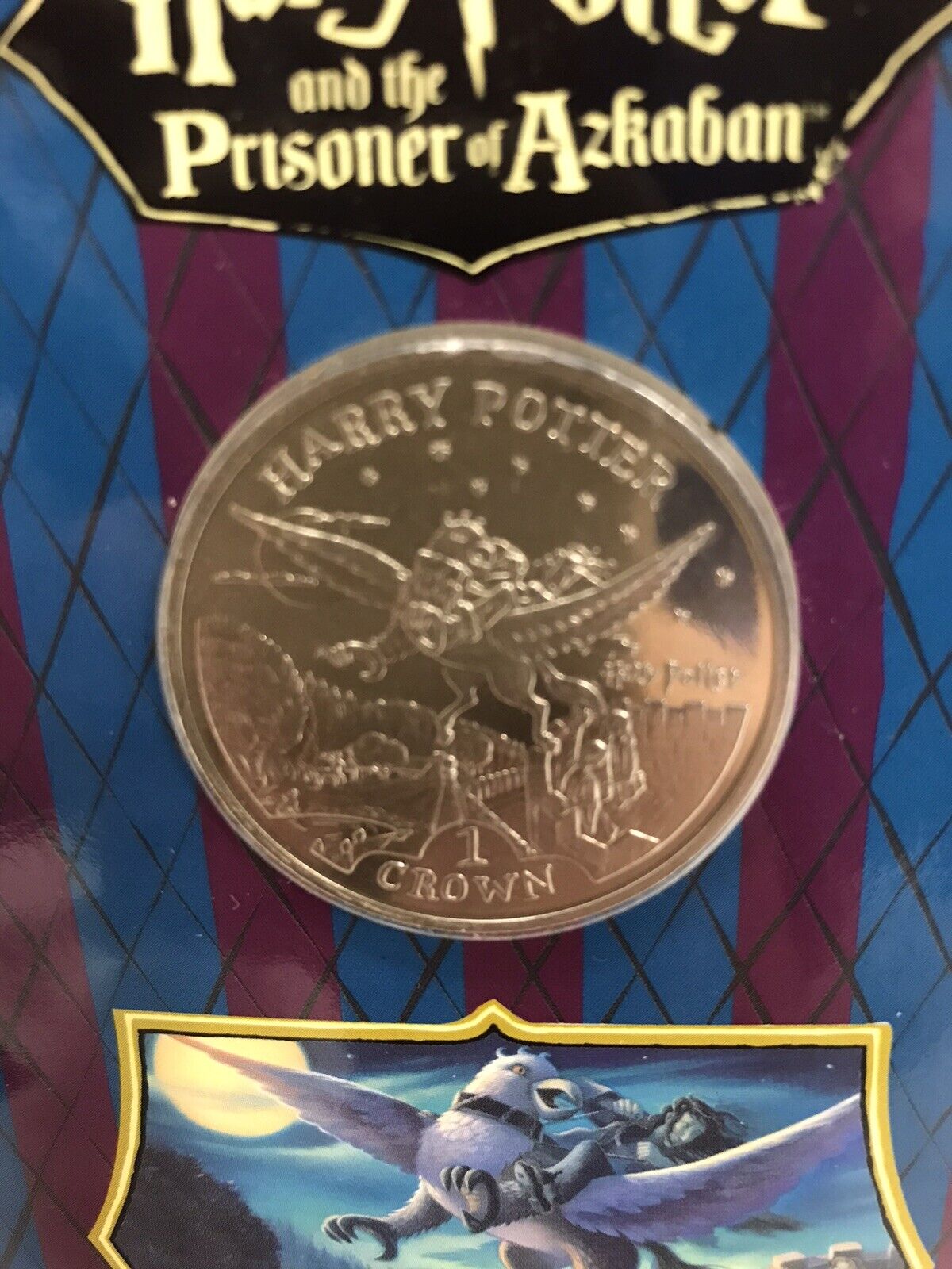 COMPLETE SET 4 HARRY POTTER & THE PRISONER OF AZKABAN ISLE OF MAN 1 CROWN COINS Pobjoy Mint - фотография #8