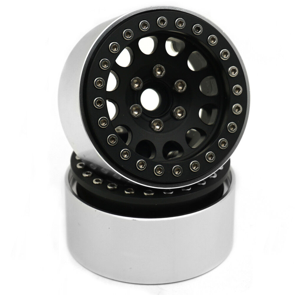 4Pcs 1.9" Metal Beadlock Wheel Rims for 1/10 RC Crawler SCX10 TRX-4 D90 90046 US AXSPEED Does not apply - фотография #6