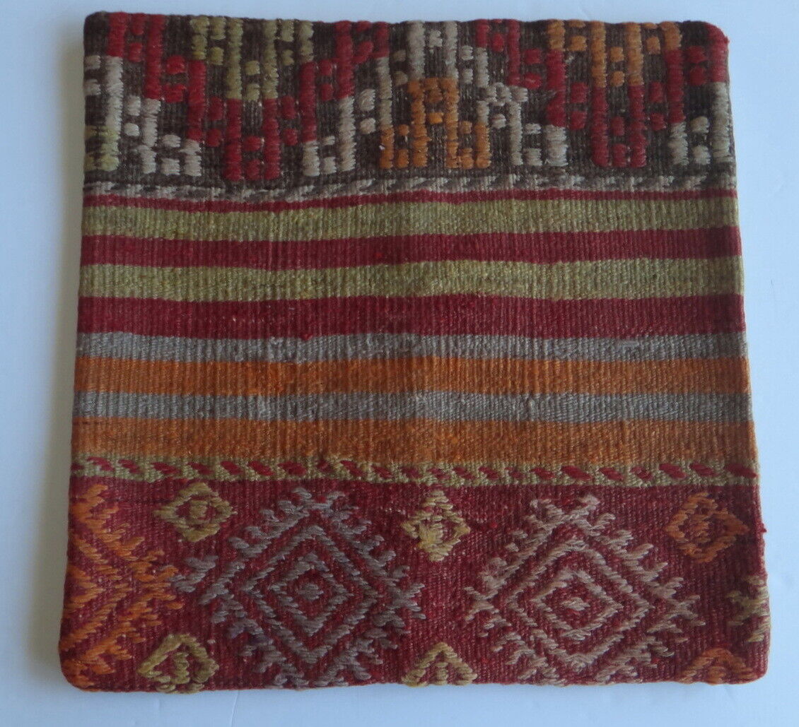 Vintage Turkish Kilim pillow cover (#105) Handmade