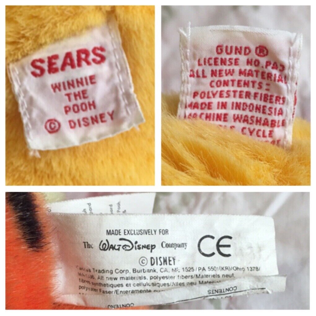 Lot 5 Vintage Winnie the Pooh Piglet Tigger Soft Baby Blankets + Plush Toys! Disney - фотография #9