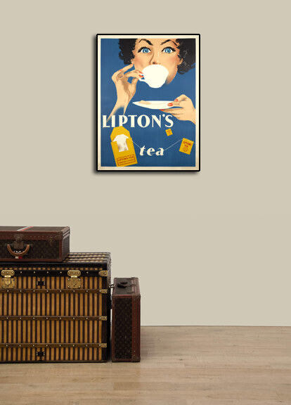 1950s Lipton's Tea Advertising Vintage Style Teabag Poster - 20x28 Unbranded - фотография #3