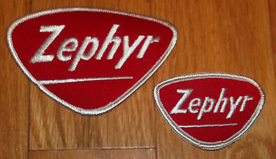 Two vintage original Zephyr Gas Station attendant uniform patches. Mint unused Без бренда