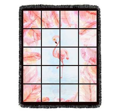 2PCS CALCA 40"x 60" Sublimation Flannel Fringe Blanket with 20 Printable Panels CALCA 6680003397200 - фотография #4
