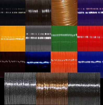 15 Deep Dark Colors ~ 4 YDs Each ~ 60 YDs of Rexlace Plastic Lacing Gimp Lace Pepperell RX100