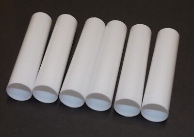 SET OF 6, 4" TALL WHITE PLASTIC CANDELABRA SOCKET CHANDELIER COVERS 50256JQ LAMP - фотография #2