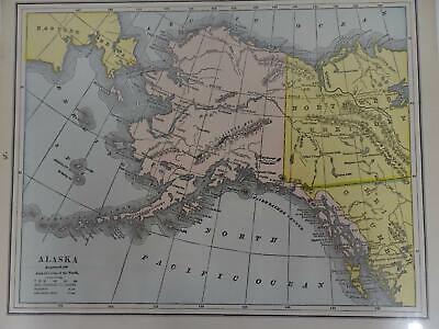 Lot 11 antique U. S. State maps California Minnesota Florida Alaska Dakotas B25 Без бренда - фотография #5