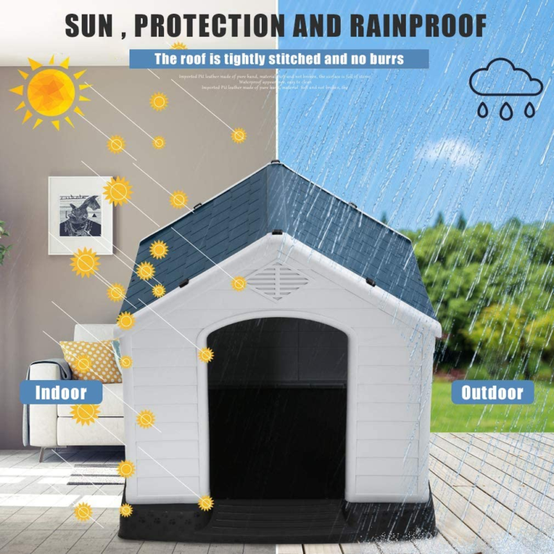 Dog House, Dog House for Small Medium Large Dogs, Waterproof Ventilate Plastic D Does not apply - фотография #3