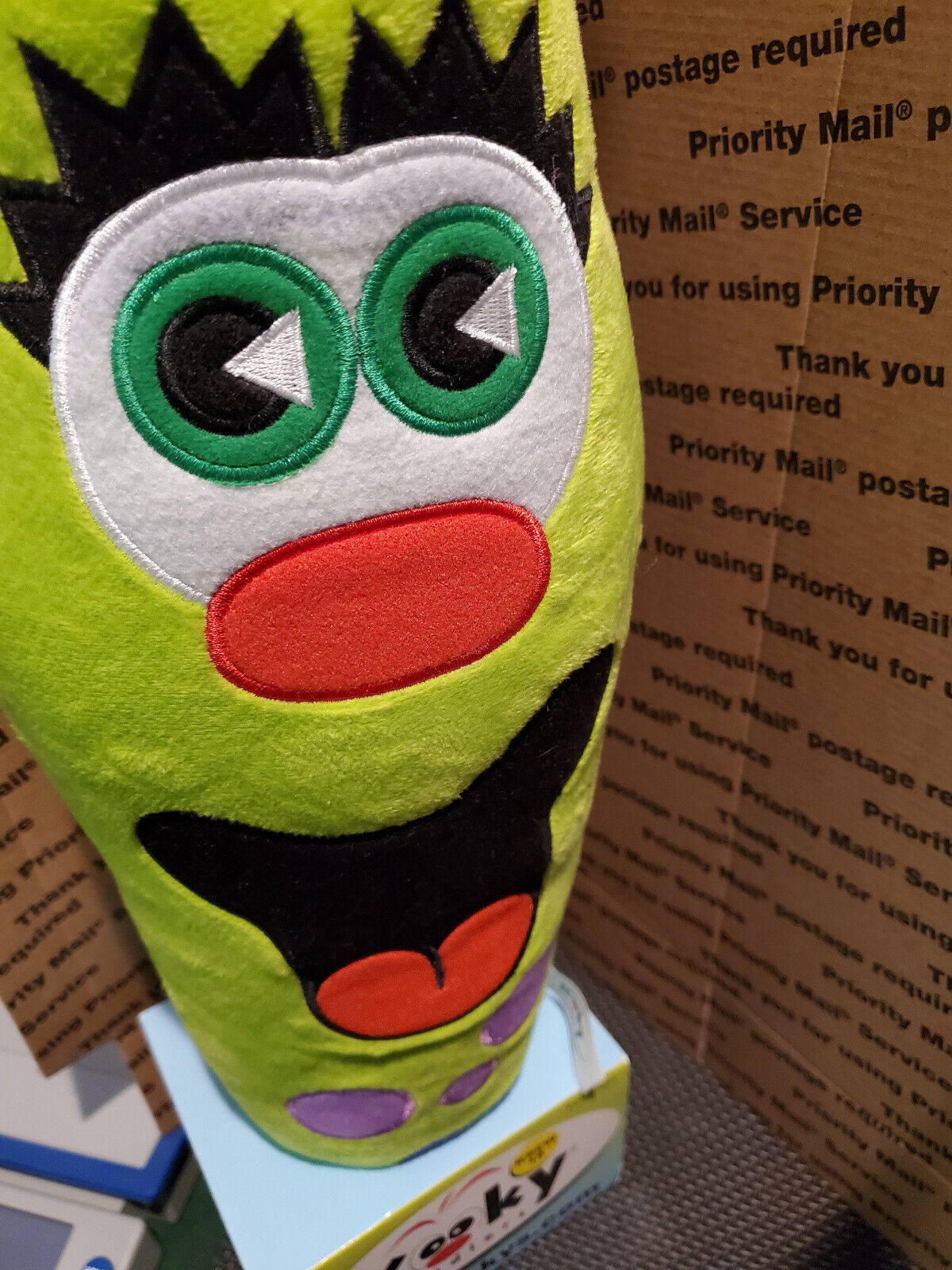 Kooky Kuddler Kooky's LARGE Bean Bag Toy COLLECT Buddy 142 Krew 19 24" Green Kooky - фотография #7