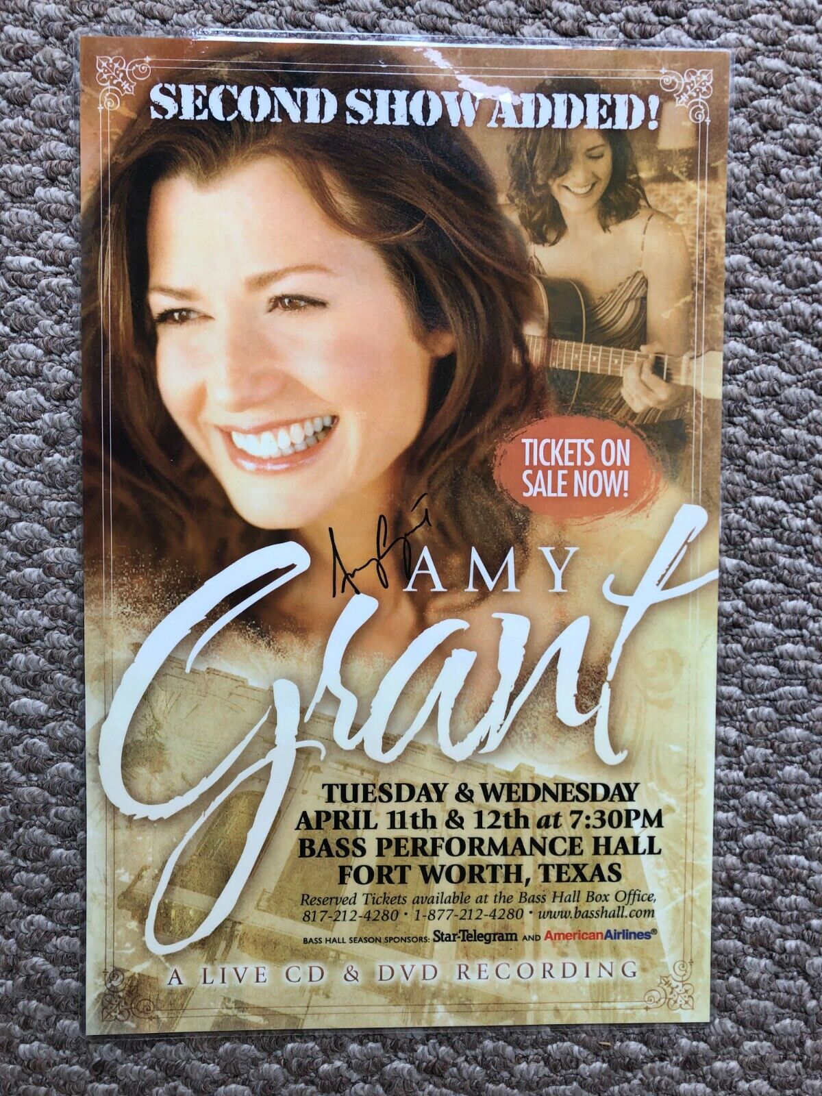 Signed Amy Grant & Avalon Posters—Obtained In Person (Plus Mosaic 1st Ed.) Без бренда
