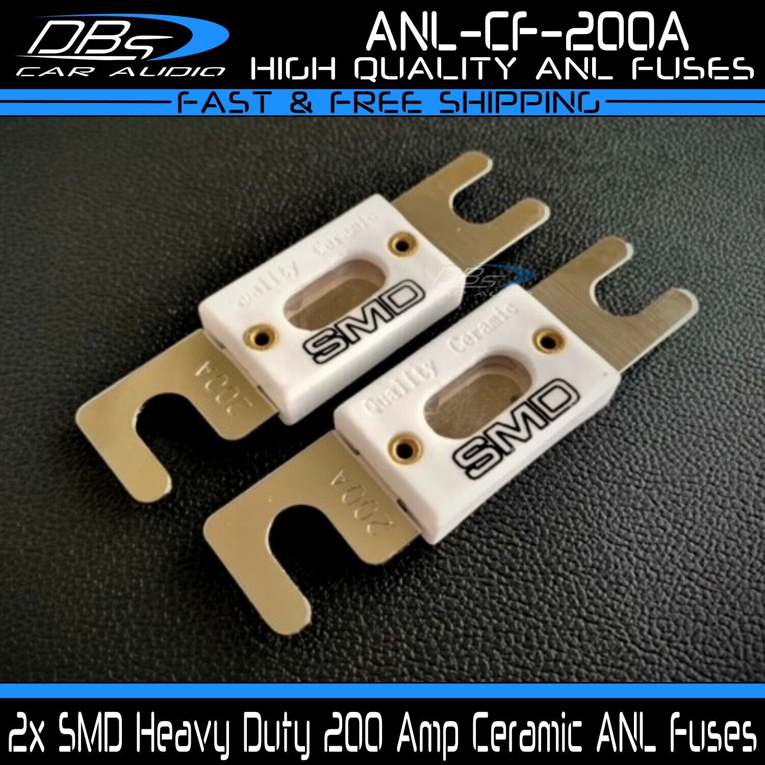 2x Steve Meade SMD 200 Amp Ceramic ANL Fuse 200A Heavy Duty High Quality Fuses SMD ANL-CF200A ANL CF-200A