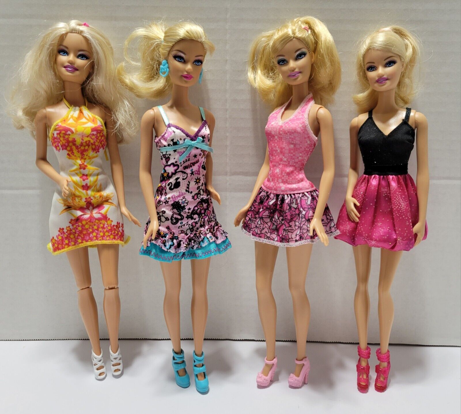 BARBIE DOLL LOT OF 4: Generation Girl CEO Glam Fashion Fever w/Clothing & Shoes Mattel