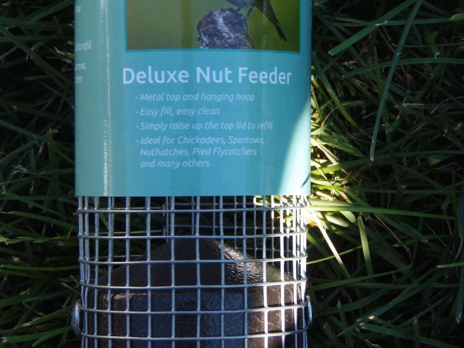 4 Pet Trends Cage Deluxe Bird Nut Feeders ~ Metal Top And Hanging Hoop (PO-51) Pet Trends Y1112D-02 - фотография #5