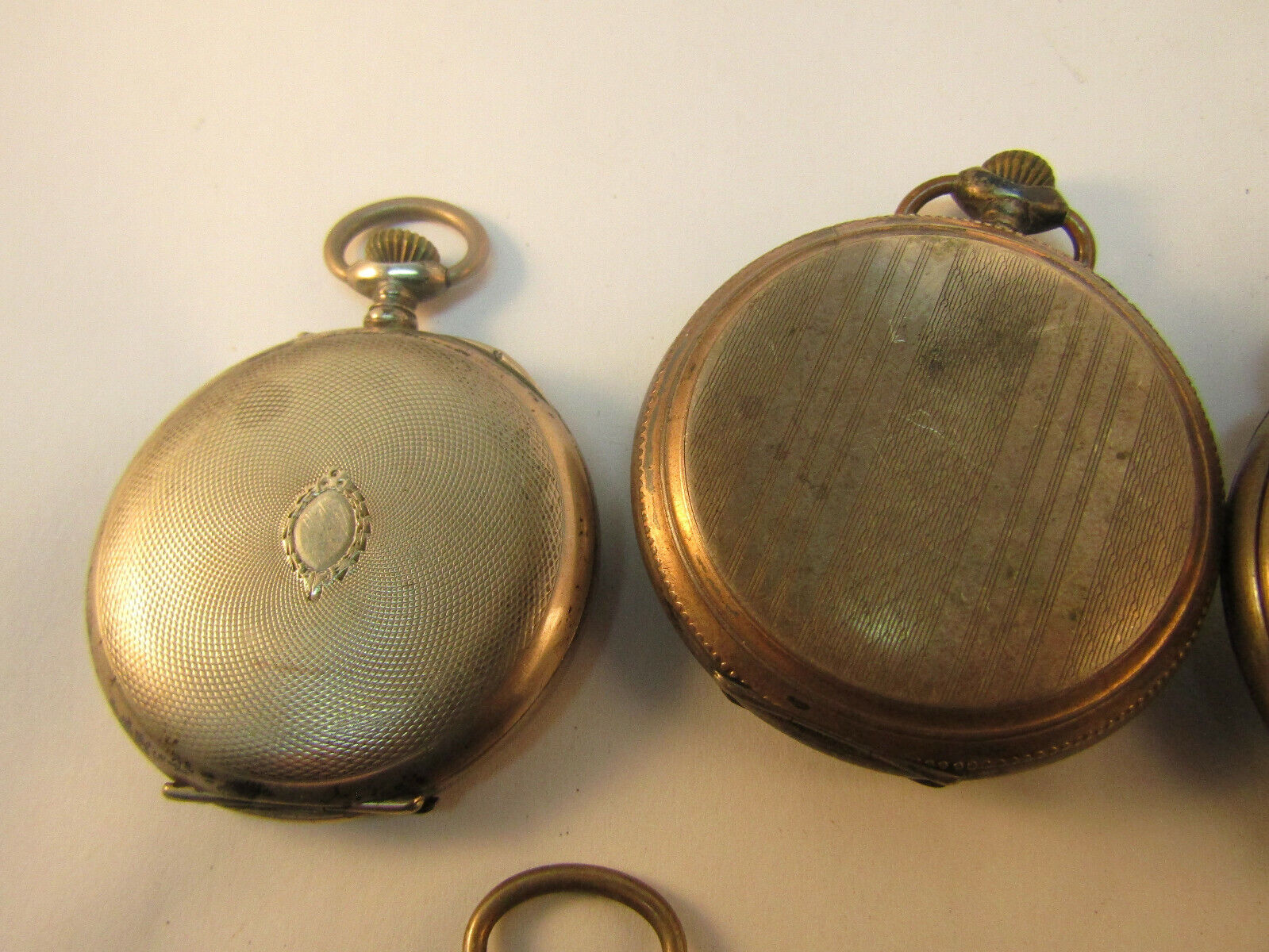 SILVER STEM WIND ANTIQUE POCKET WATCHES FOR RESTORATION OR PARTS SPW-05 E.B. LEVANT - фотография #7