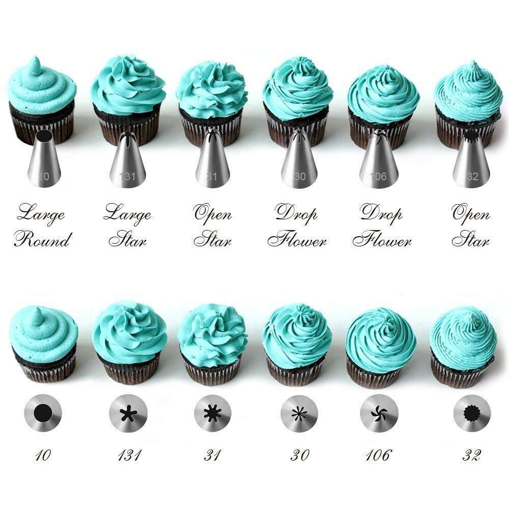 42Pcs Icing Piping Nozzles Pastry Tips Cake Sugarcraft Decorating Tools Set DIY Unbranded Does Not Apply - фотография #4