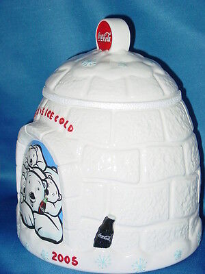 Coke Igloo with Polar Bears Cookie Jar 2005 Без бренда - фотография #2
