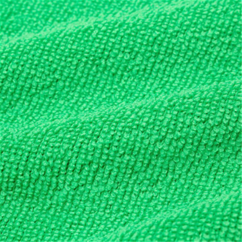10pcs Green Microfiber Towel Car Cleaning Wash Drying Detailing Cloth No Scratch Unbranded Does Not Apply - фотография #12