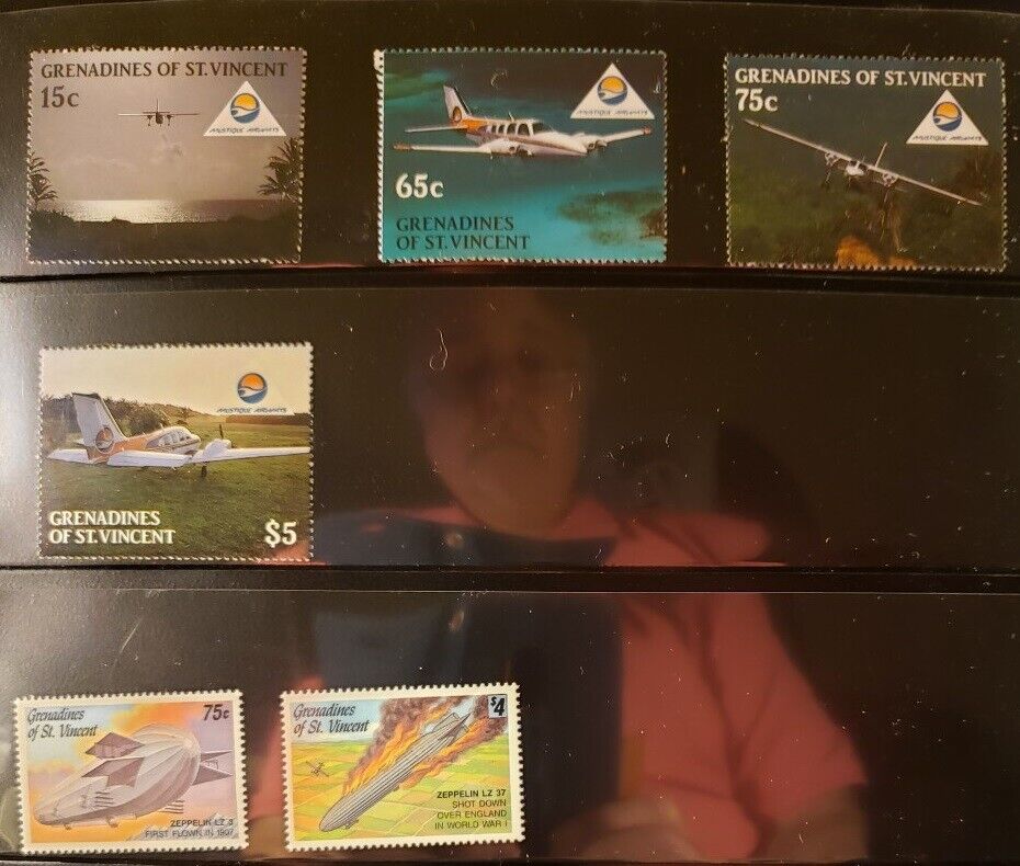 St Vincent Grenadines Aircraft & Aviation Stamps Lot of 8- MNH-See List Без бренда