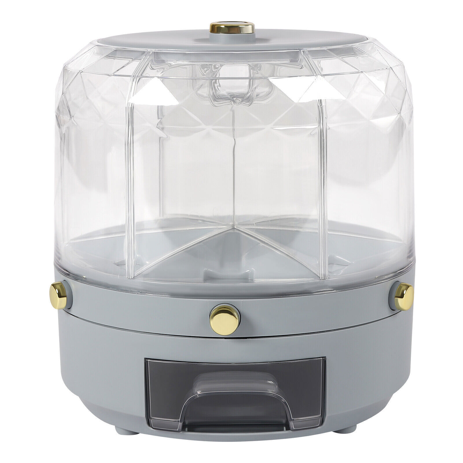 Rice Dispenser Dry Grain Food Storage Container Tank 6-Grid Rotating for Kitchen Unbranded N/A - фотография #3