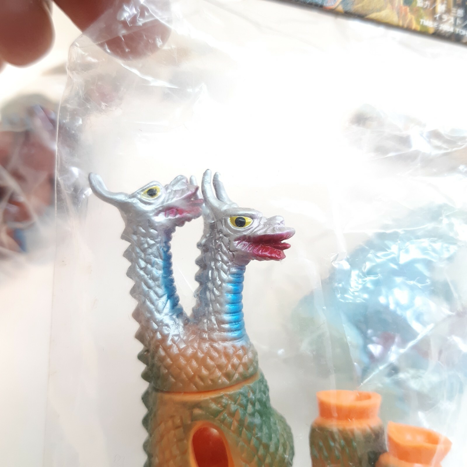 Mini BullMark King Ghidorah Mechagodzilla Godzilla Monster Kaiju Soft Figure Toy POPY - фотография #4