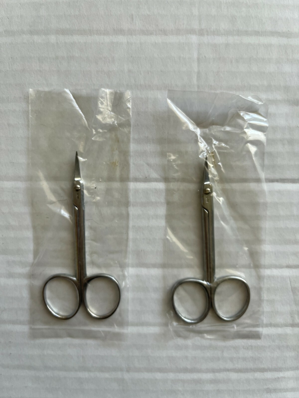 Made in Japan 2 Small Curve Scissors Trim Beard Eyebrows Moustache Multi-purpose Unbranded n/a - фотография #2