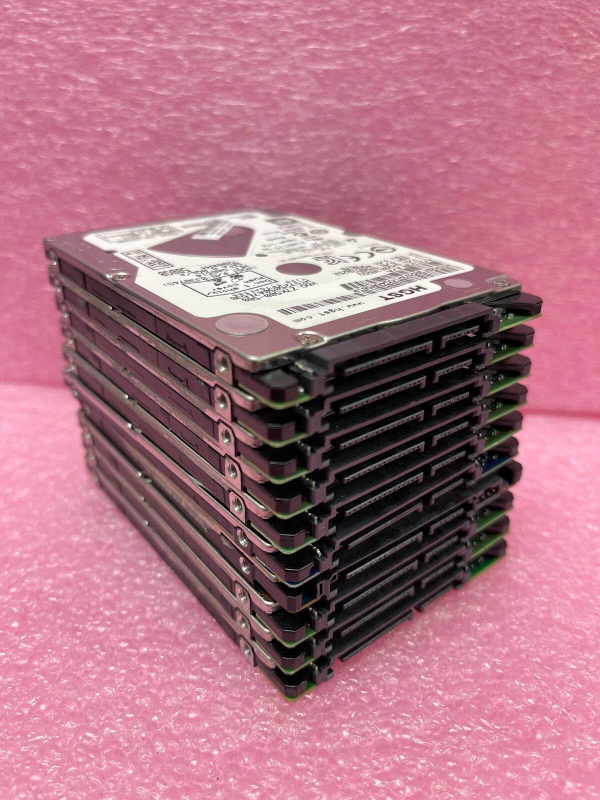 Lot of (10) 500GB 2.5" SATA Laptop Hard Drives -Mixed Brands - TESTED  BULK TE10 Western Digital, Seagate, Toshiba, HGST Mixed - фотография #3