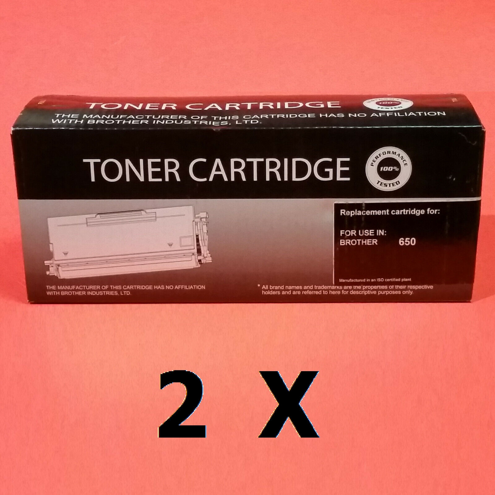 LOT of TWO (2) sealed boxes Compatible Toner Cartridge s for use in Brother 650 Unbranded
