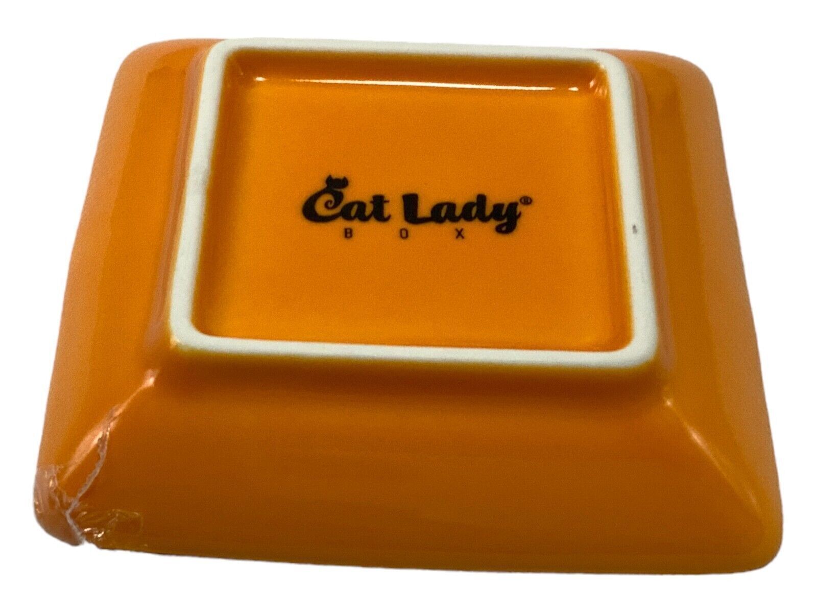 Cat Lady Box orange kitty cat trinket tray 3" Без бренда - фотография #2