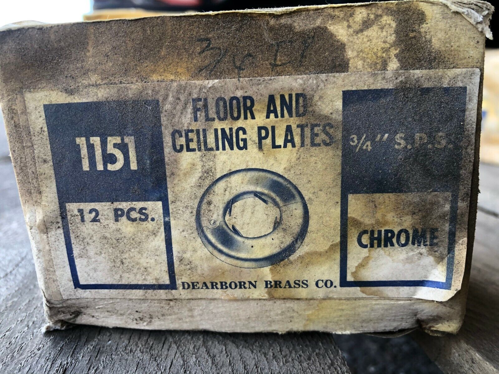Dearborn Brass Floor & Ceiling Plates 1151 3/4" SPS Chrome  35 pcs Dearborn Brass Does Not Apply