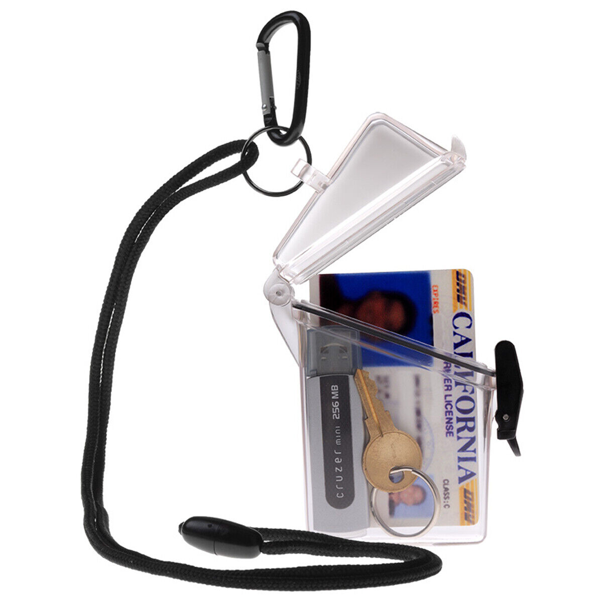 2 Pack - WITZ See it Safe Clear Waterproof ID Badge / Card Holder Case w Lanyard Specialist ID - фотография #4