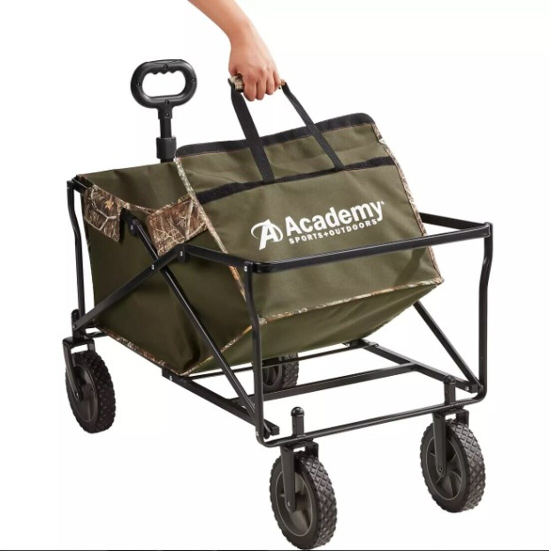 Outdoors Collapsible Folding Sports Multipurpose Wagon Cart with Removable Bed Unbranded - фотография #7
