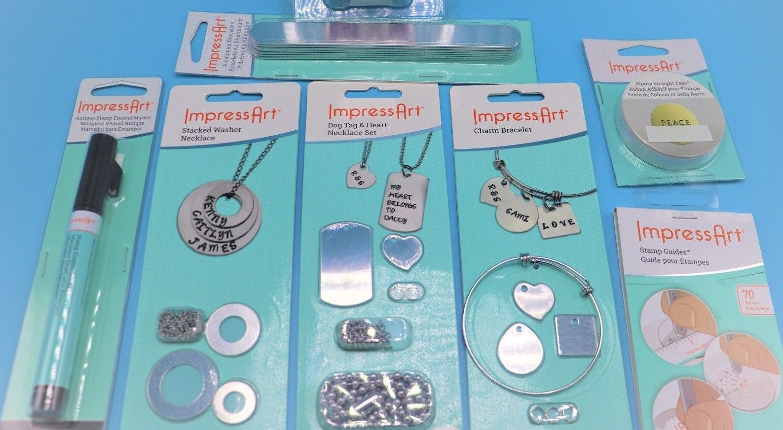 ImpressArt metal Stamping Essential jewelry blanks - bracelet -enamel marker lot ImpressArt Does Not Apply