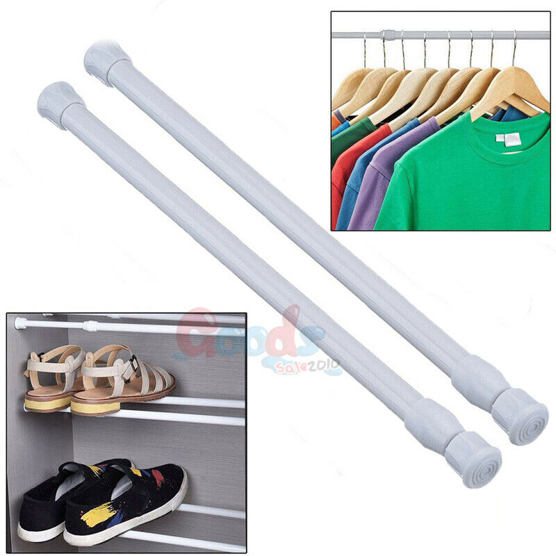 2PC Shower Curtain Rod 23-44 Inch Non-Slip Spring Heavy-Duty Tension Curtain Rod Unbranded does not apply - фотография #4