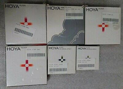 Lot of 8 Hoya Filters - See pictures for part numbers Hoya 7MM 80A,  70MM 80B,  77MM PL - фотография #2