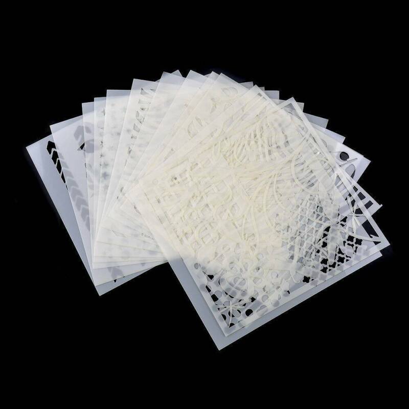 13Pcs/Lot Embossing Template Scrapbooking Walls Painting Layering Stencils DIY * Unbranded Does Not Apply - фотография #7