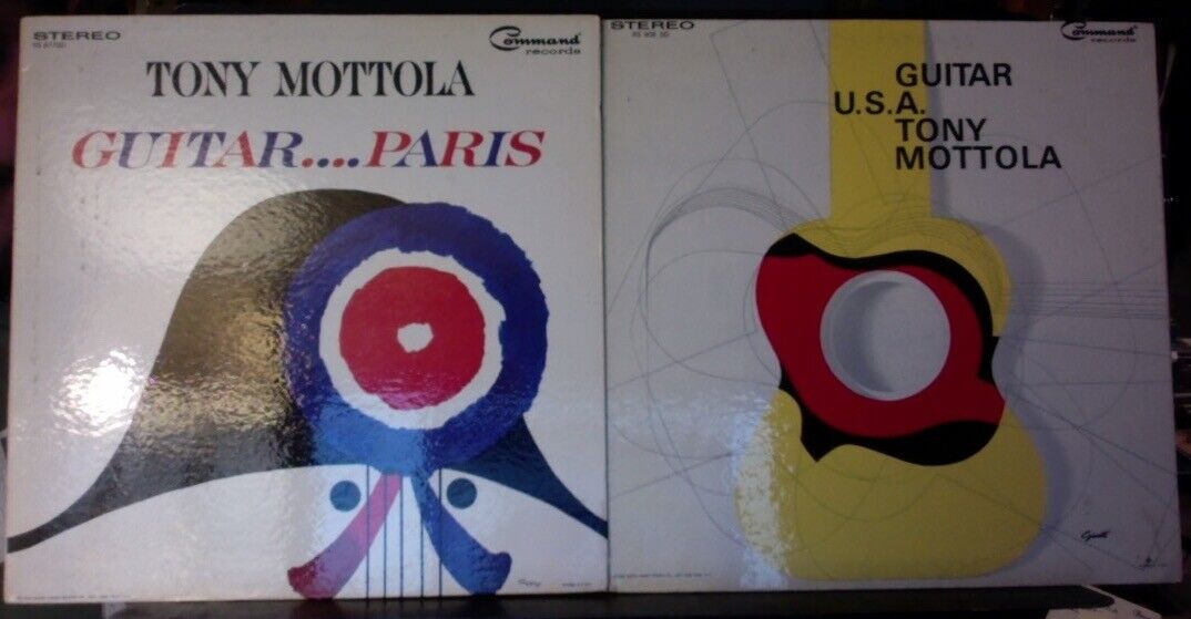 Tony Mottola 2LP lot:Guitar USA('72)&Guitar...Paris('64) on Command Gatefolds Без бренда