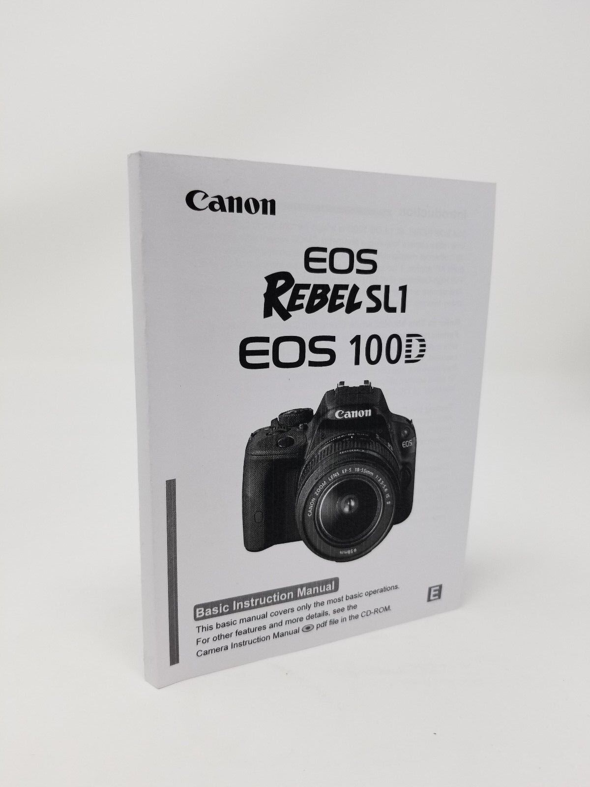 Canon Rebel SL1 EOS 100D Instruction Owners Manual Book NEW Canon