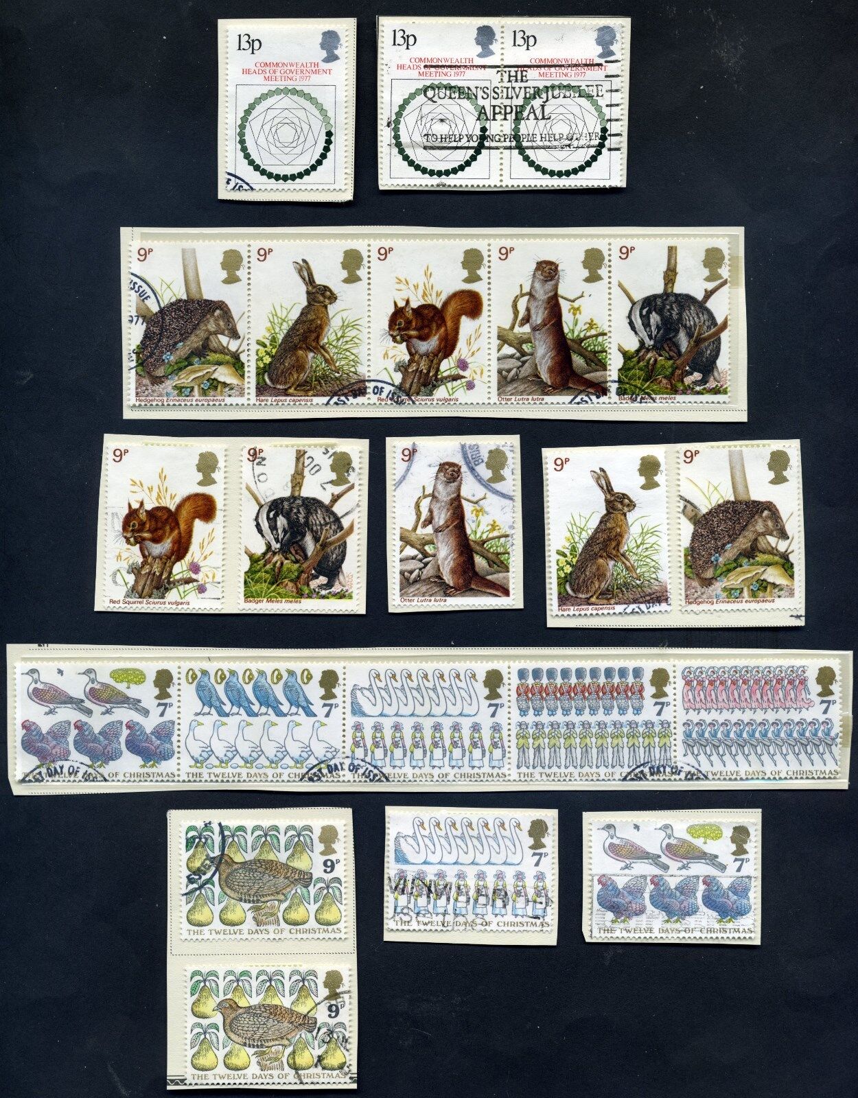 Lot of 30 stamps, UK, 1977. Scott 802-826 Five Complete Sets Без бренда - фотография #2