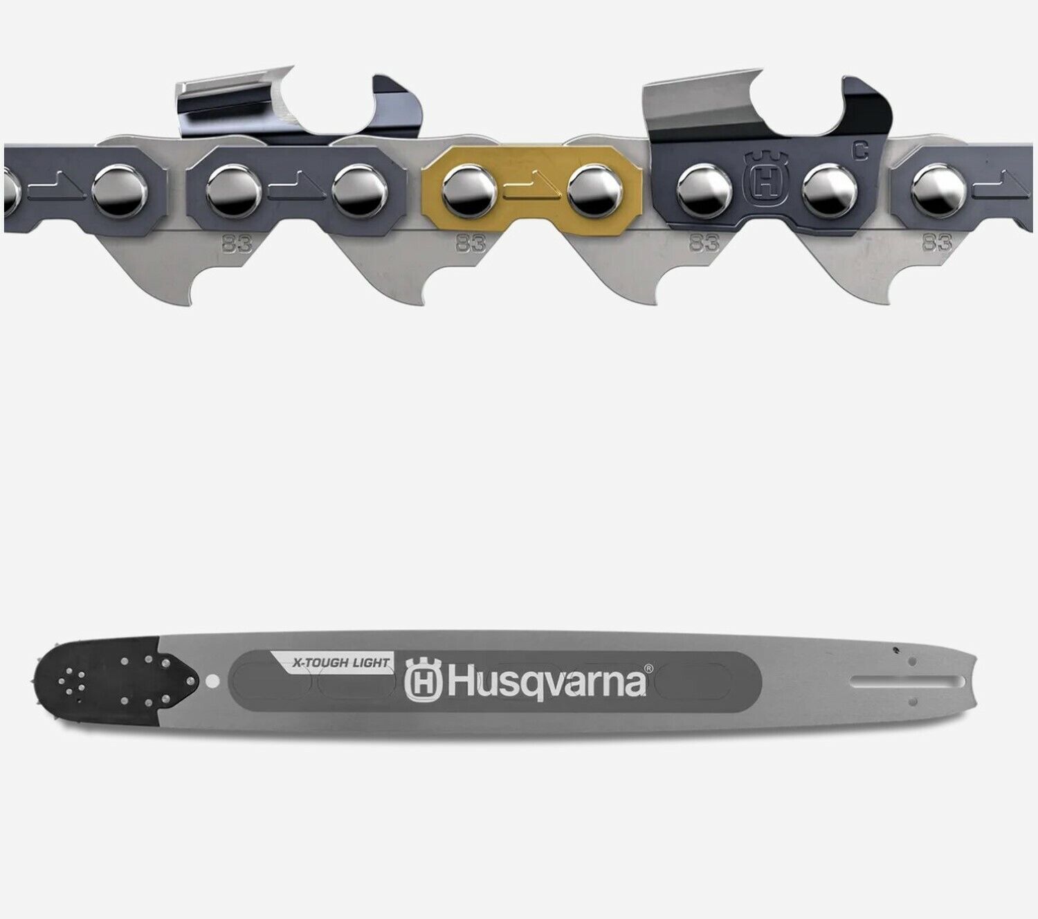 24" Husqvarna X-Tough Light Bar & X-Cut C83 Chain Combo for 372XP 572XP Chainsaw Husqvarna 599656784, 585550084