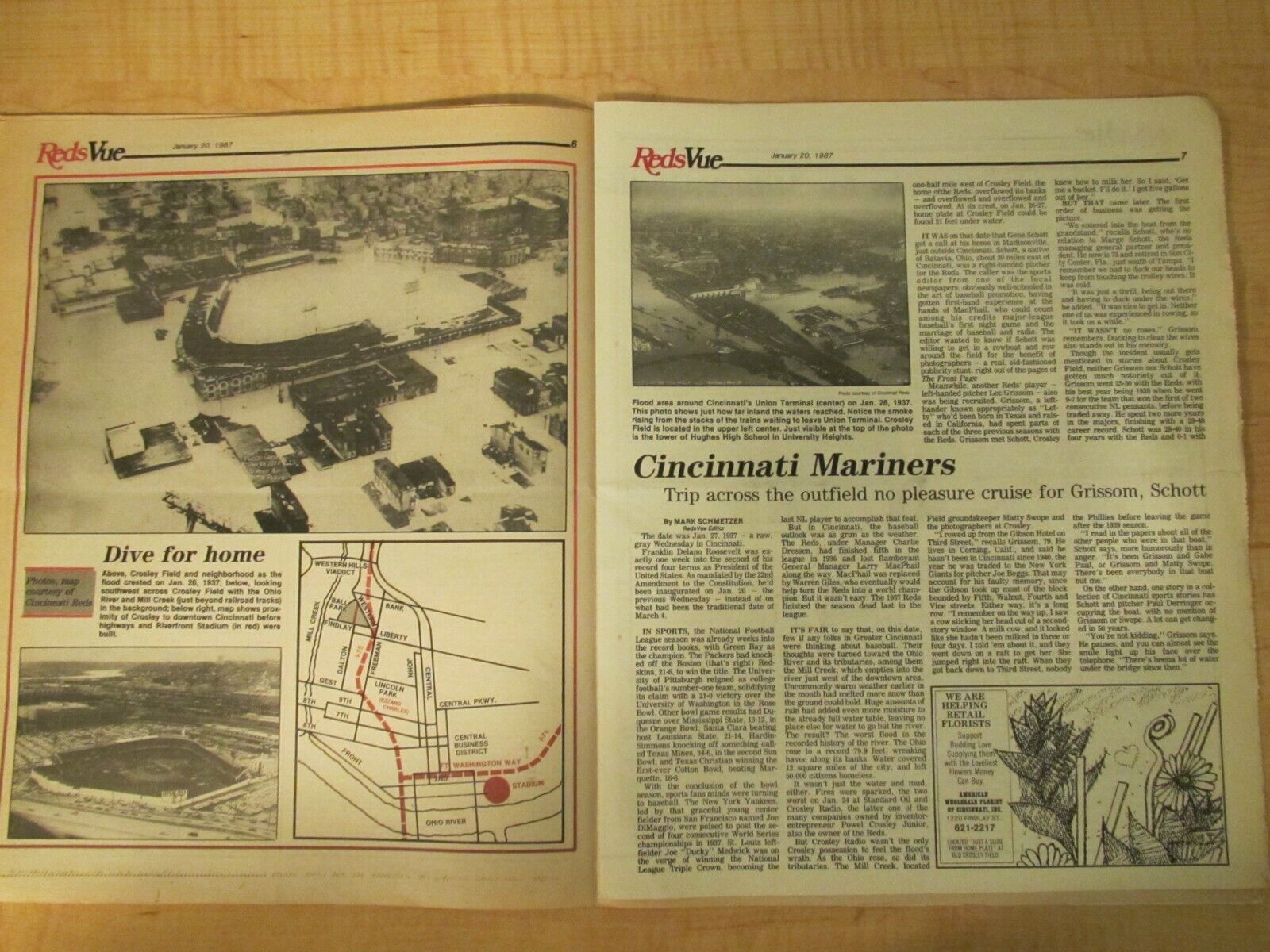 1987 Reds Vue Newspaper Lot of 7 Cincinnati Без бренда - фотография #4
