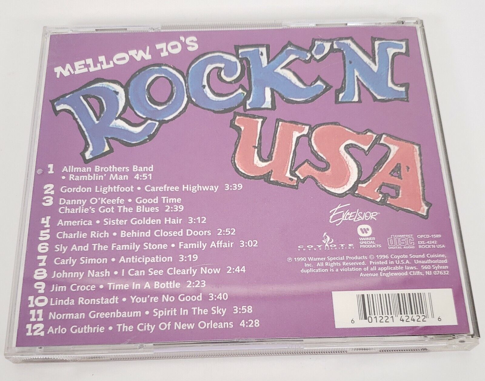 Rock N USA 3 CD Set Lot Mellow 70s Easy Rockin 1970s Rockin' Ladies of the 80s Без бренда - фотография #3